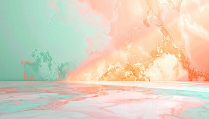 Poster - abstract colorful swirls digital art creative visualization artistic environment aerial perspective 