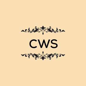 CWS creative minimalist letter logo. 