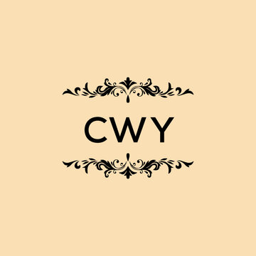 CWY creative minimalist letter logo. 