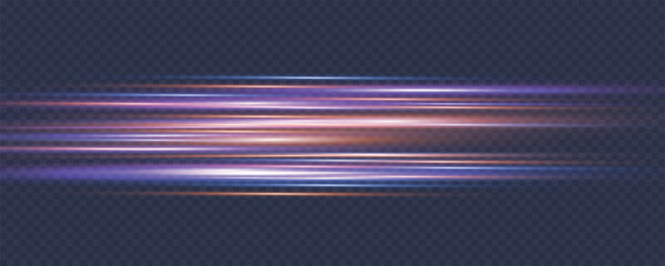 Poster - Glowing speed effect. Abstract rays of movement and speed.
