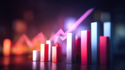 Poster - Multi-colored bar graphs showcasing growth and decline.