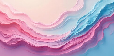 Wall Mural - soft pastel hues swirl in expressive, abstract brushstrokes , design, brush stroke texture