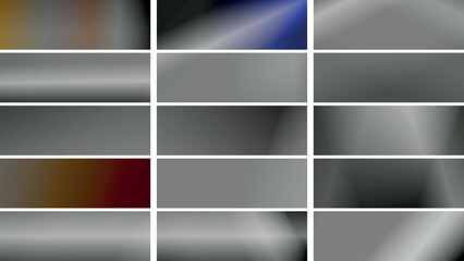 Poster - abstract minimalist trendy blurred color gradient background set