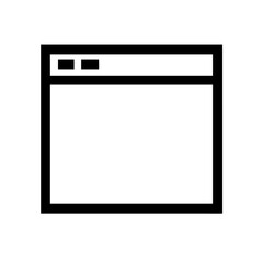 Browser window icon vector illustration