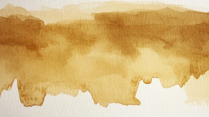 Poster - abstract brown watercolor wash; textured, earthy tones blend.