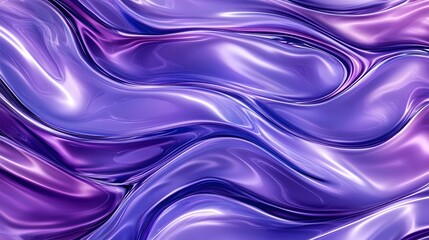 Poster - Abstract purple and violet liquid flowing design.