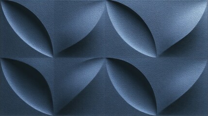 Poster - Textured blue surface creating seamless geometric pattern, complementing architectural renderings and contemporary interior design with minimalist, sophisticated aesthetic