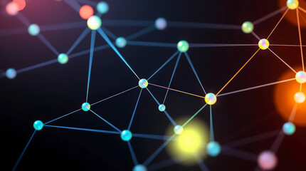 Abstract Network of Spheres and Lines
