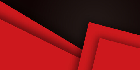 Poster - abstract red geometric background. dynamic shapes composition.
