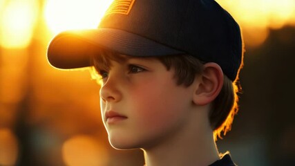 Poster - A young boy wearing a casual outfit, perfect for everyday use