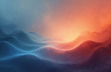 Fototapete - Abstract grainy gradient haze background with soft colors. Digital art illustration features smooth blend pastel shades, subtle texture. Calm, dreamy, aethereal, gentle light atmosphere.