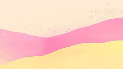 Poster - Abstract design with soft pink and yellow hues.