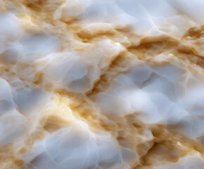 Poster - Artistic depiction of swirling textures in beige and white color palette
