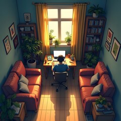 unveiling vulnerabilities: a hacker's quest in the soft glow of home