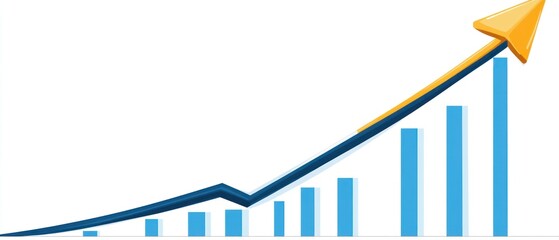Poster - Exponential Growth Chart: Visualizing Success and upward Trend