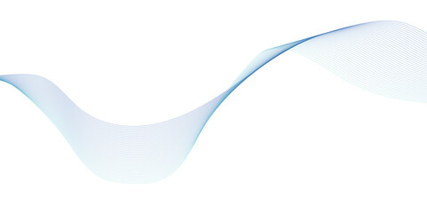 Poster - abstract blue wave business curve line.
