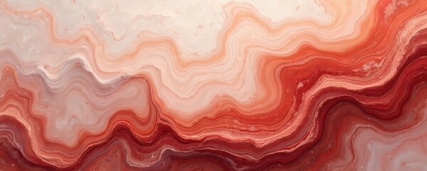 Poster - Abstract marble stone pattern in red tones. Seamless wavy texture for interior design, wallpaper, art projects. Modern luxury surface, high gloss finish. Digital graphic resource for backgrounds.