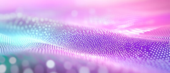 Poster - Abstract purple pink blue dotted wave background design