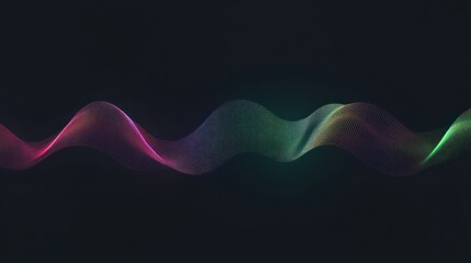 Poster - Abstract colorful particle wave background design