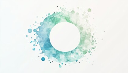 Poster - Abstract watercolor circle graphic design