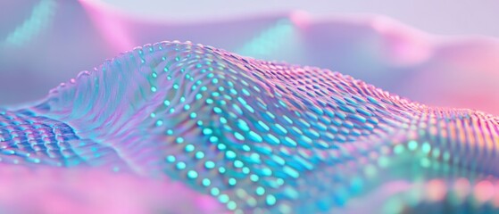 Poster - Iridescent pink blue textured surface abstract background
