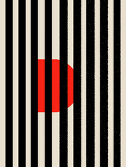 Poster - Red Circle Minimalist Design 