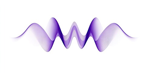 Poster - Abstract purple wave patterns