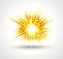 Poster - Bright, radiant burst of light