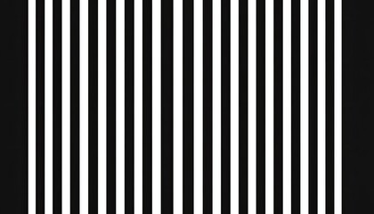 Poster - Vertical black and white stripes