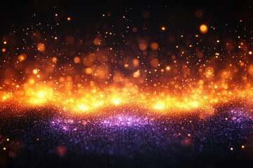 Poster - Fiery, shimmering, abstract,  glitter,  gradient,  background design.