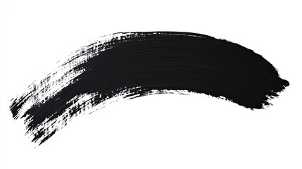 Poster - Dark black paint stroke