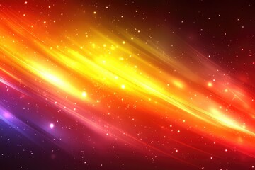 Poster - Vibrant, colorful abstract design with glowing lines.