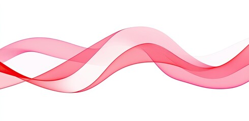 Poster - Abstract Red Wave Design