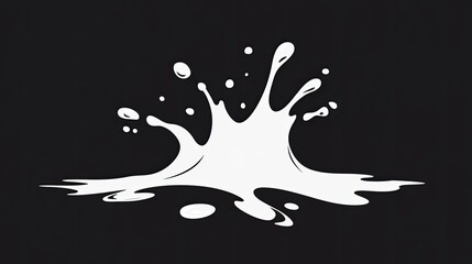Poster - Splashing liquid, stylized graphic