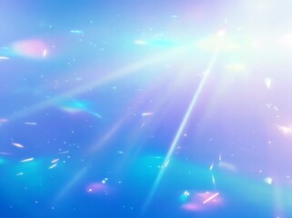 Poster - abstractions of light create a colorful background filled with sparkling hues and ethereal patterns 