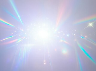 Poster - colorful light reflections create an abstract background with a dreamy atmosphere during a peaceful 