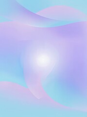 Poster - Abstract light reflections create serene background in soothing pastel hues of blue and purple