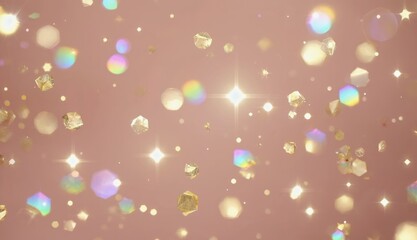 Poster - Abstractive light display with sparkling elements creating an enchanting background for various applications