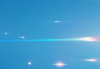 Poster - Bright abstract background with soft light effects creating a serene and tranquil atmosphere in a blue sky