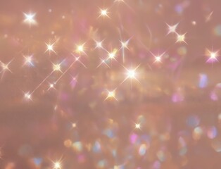 Poster - Light dances in an abstract background filled with sparkling reflections and soft hues during dawn