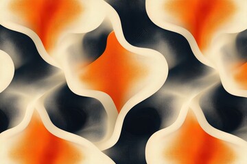 Poster - Abstract patterned design with flowing shapes.