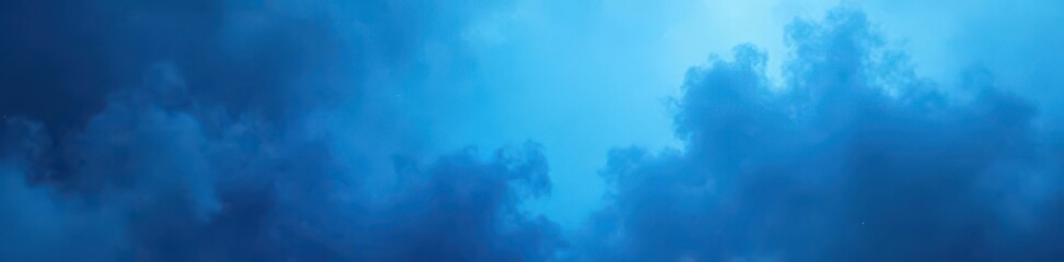 Wall Mural - Abstract ethereal blue fog texture, perfect for overlay , brushstroke, texture