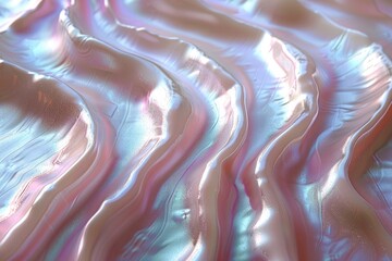 Poster - Abstract pastel  iridescent  flowing  texture  design.