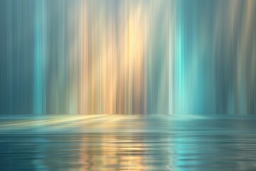 Poster - abstract digital backdrop with vibrant light beams.