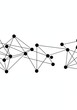 © Ferry - Abstract network connection background with black dots and lines design