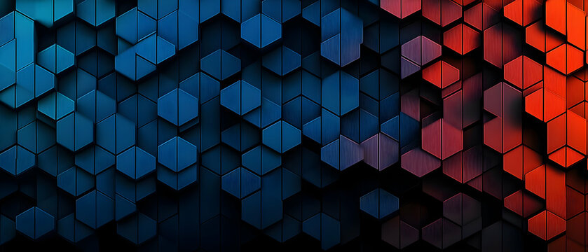 Abstract Geometric Hexagon Pattern Design Background