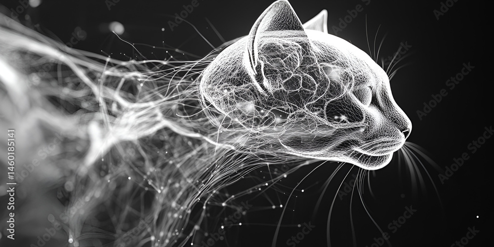 Cat Neural X-Ray and Transparent Visualization of Cat Brain and Central Nervous ...
