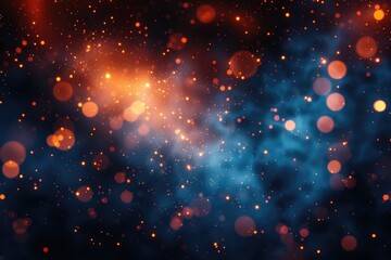 Poster - abstract cosmic digital design with vibrant color blends.