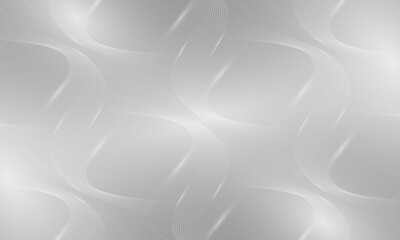 Aufkleber - Luxury abstract background with silver flowing wavy lines. Soft grey modern vector illustration with particles wave stripes pattern