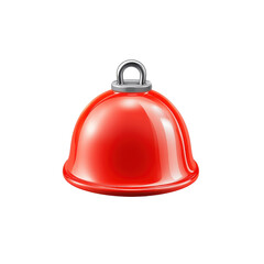 Poster - Bright red notification bell icon design isolated on clean Transparent background, Notification bell icon isolated on PNG background